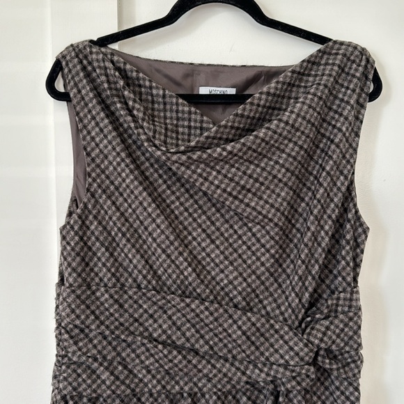 Moschino Cheap And Chic Wool Blend Plaid Dress Size 14 - Picture 1 of 10